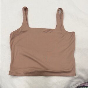 Heart Hips Dusty Rose Ribbed Crop Tank